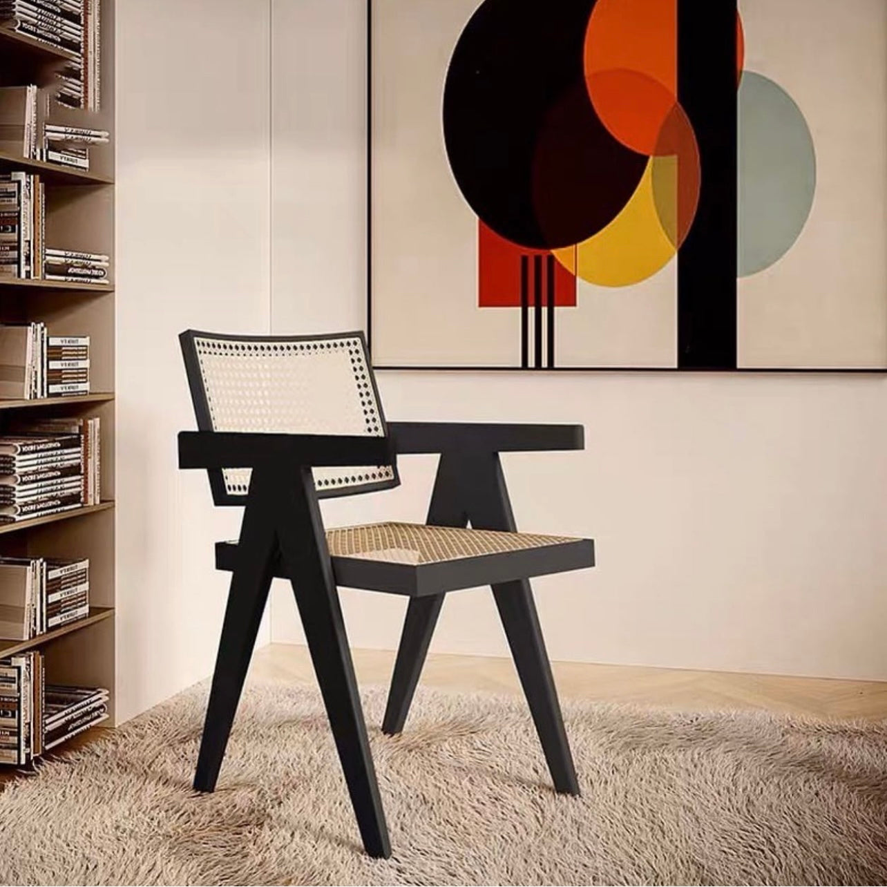 Ash Wood Rattan Comfort Chair HBCH003