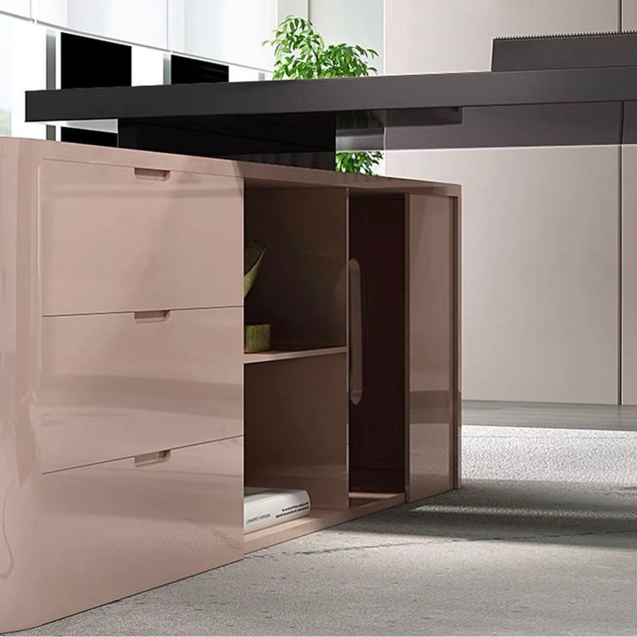 Hommie Curve Working Table HBWD004
