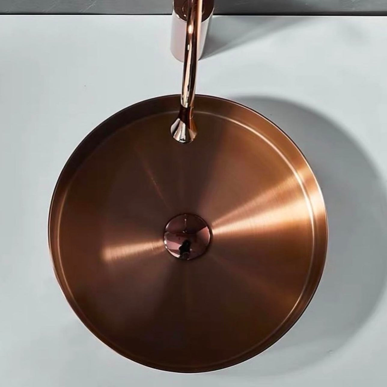 Rose Gold Round Counter Wash Basin HBBA004