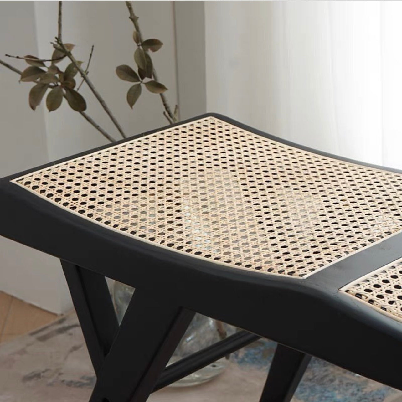 Hommie Contemporary Wood Bench HBBE012