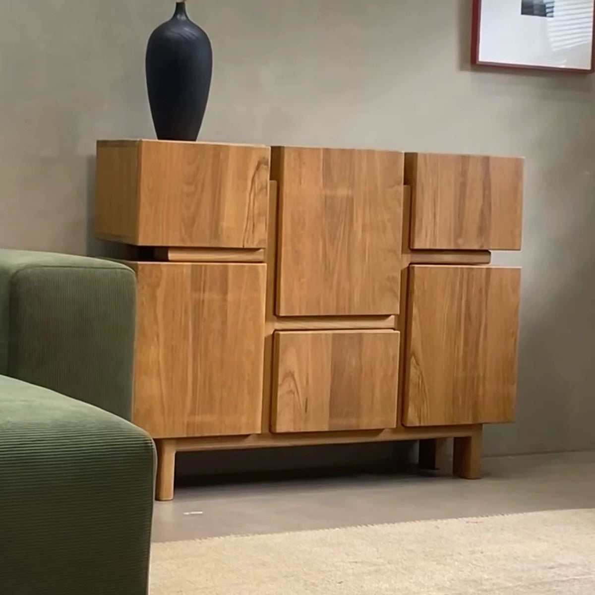 Hommie Minimalist Wood Cabinet HBCB007