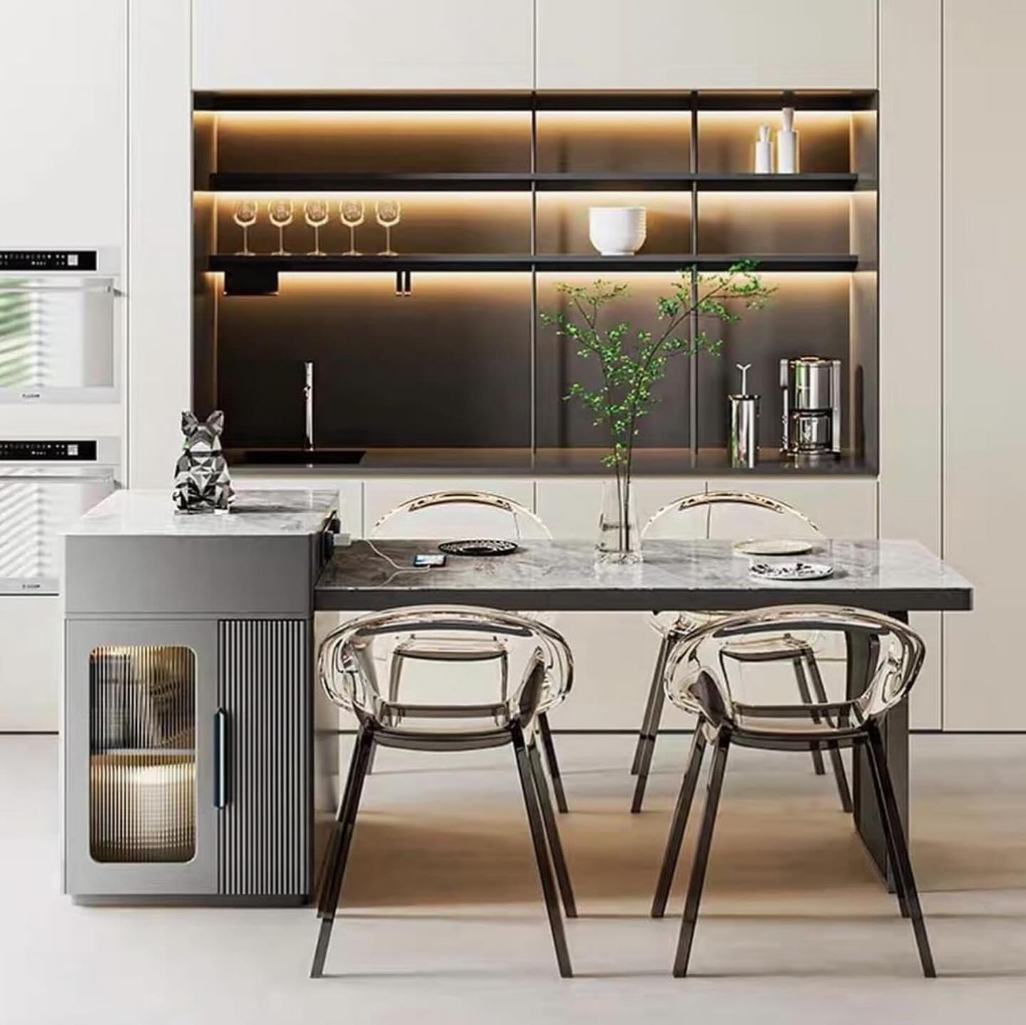 Hommie Kitchen Counter Bar & Dining Table HBBR0020