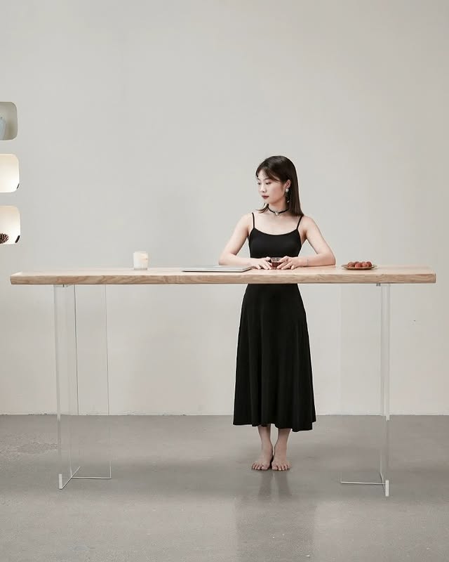 Hommie Minimal Wood Counter Bar HBBR0013