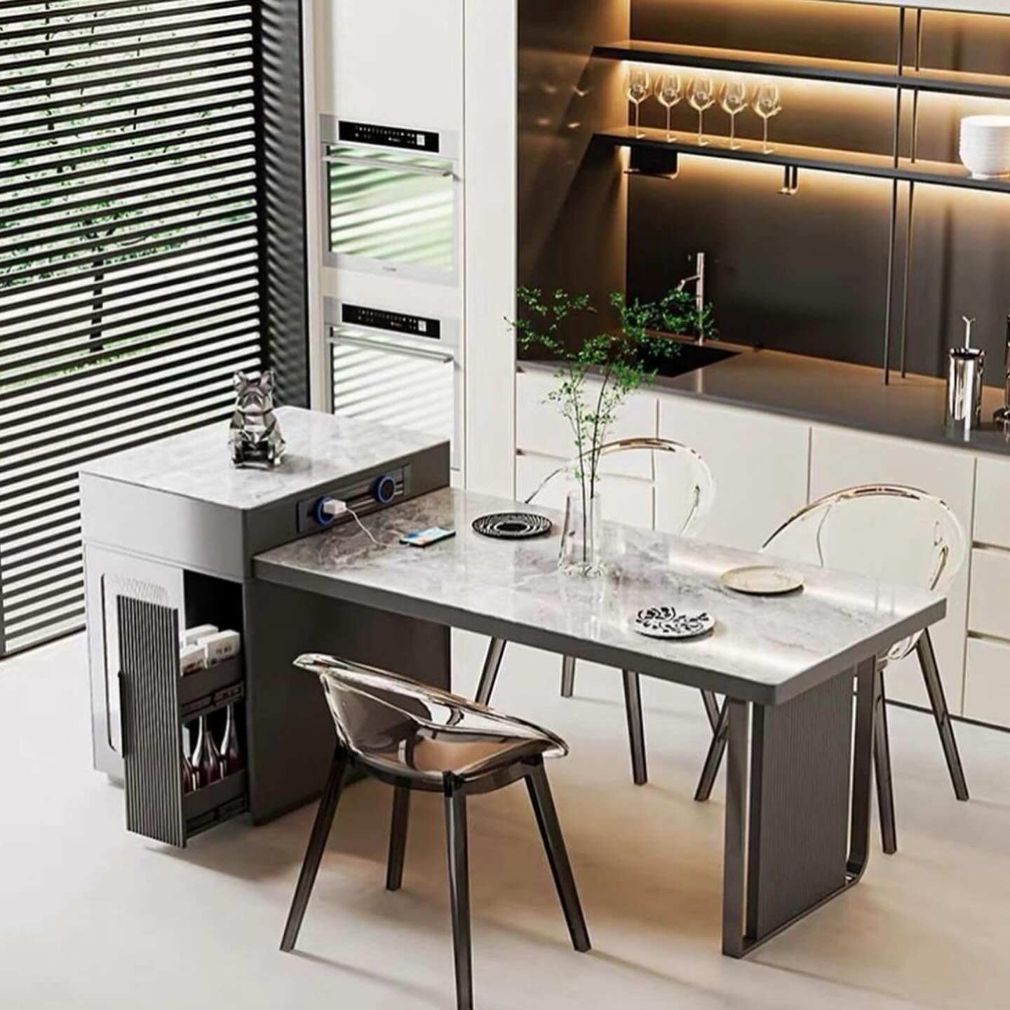 Hommie Kitchen Counter Bar & Dining Table HBBR0020
