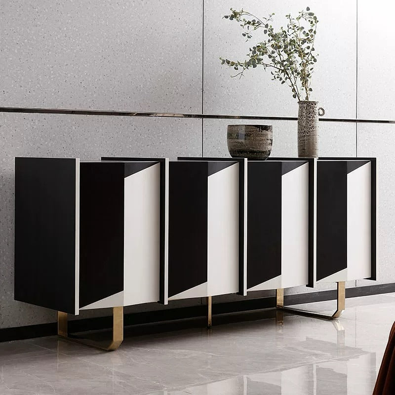 Hommie Black & White TV console HBTC008