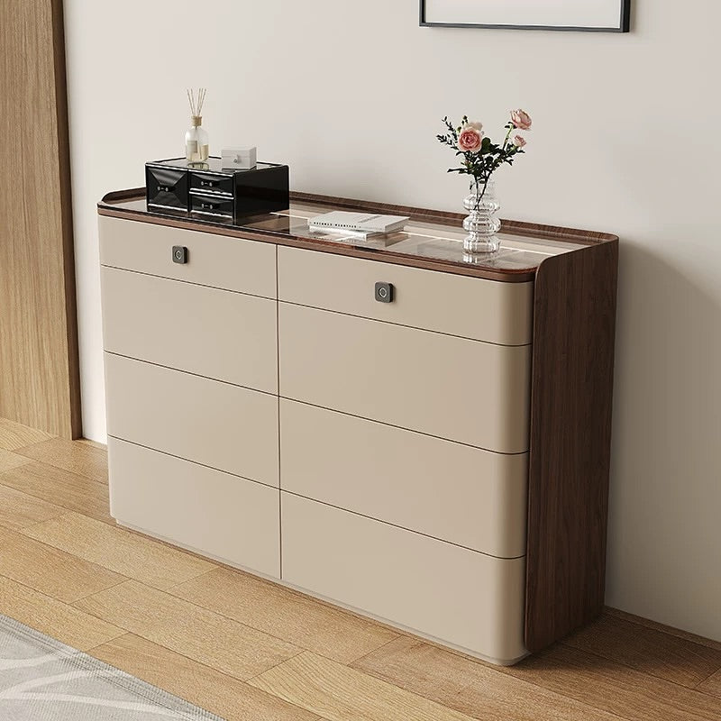 Hommie Minimalist Island Cabinet with Fingerprints Lock HBCB013