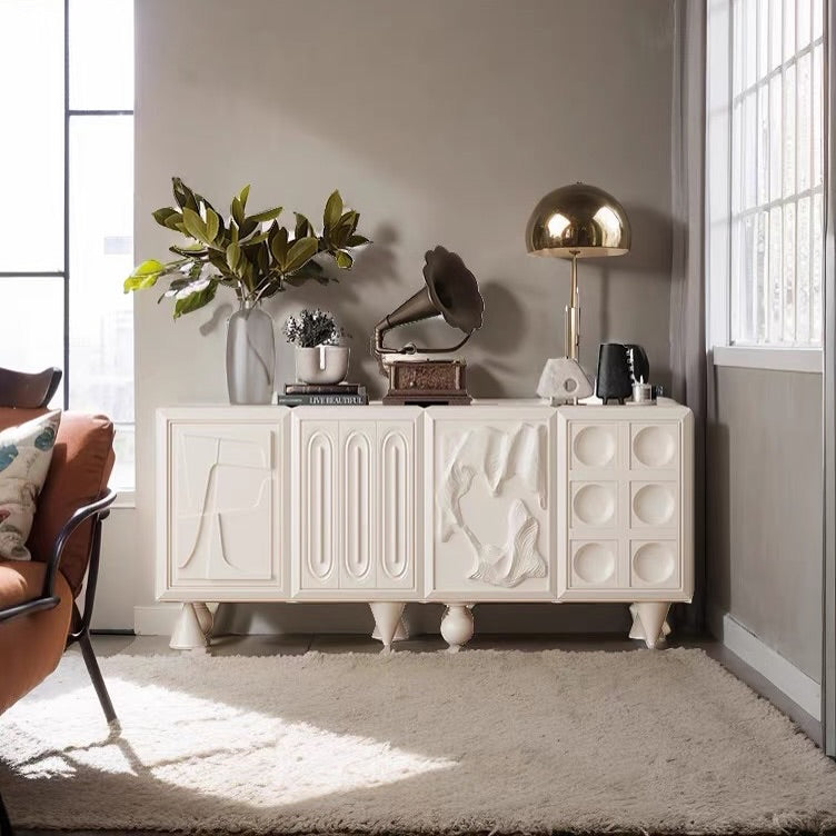 Nordic White Console Cabinet HBCB008