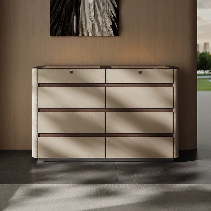 Hommie Minimalist Island Cabinet with Fingerprints Lock HBCB014