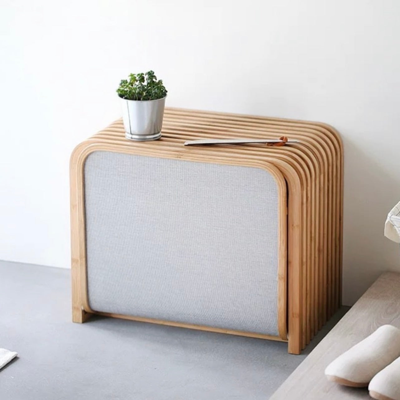 Hommie Minimalis Wood Shoes Cabinet HBCB003