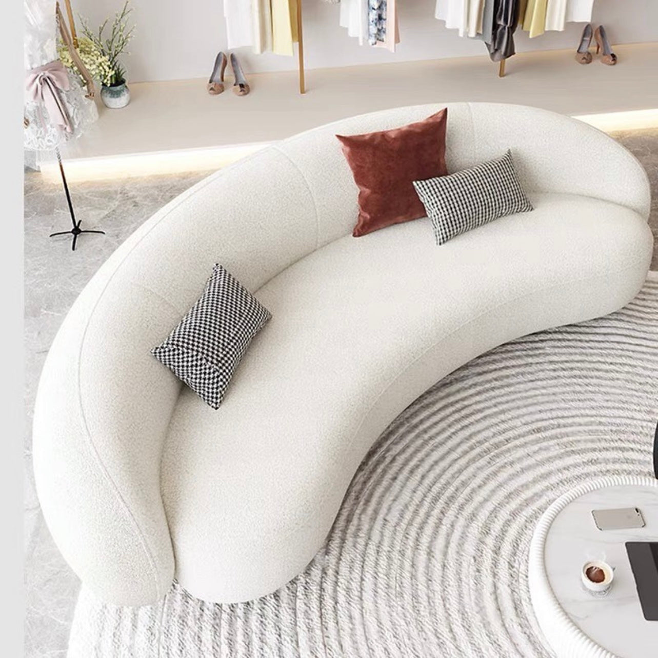 Hommie Nordic Curve Sofa HBSF005