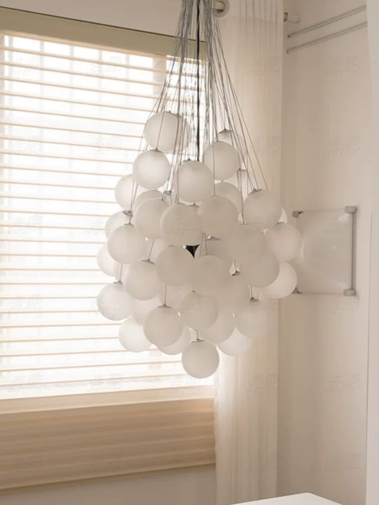 Hommie White Balloon Ball Cluster Chandelier HBCD039 2