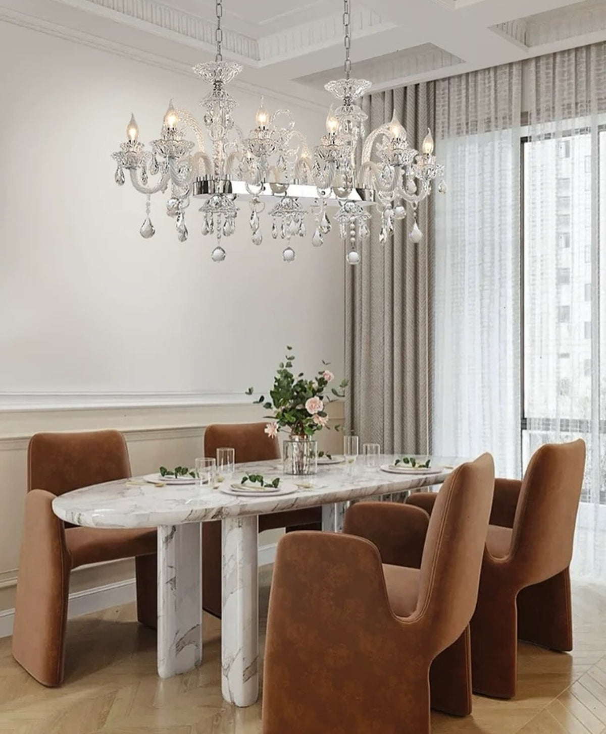 Hommie Crystal Candle Arm Chandelier HBCD036 1