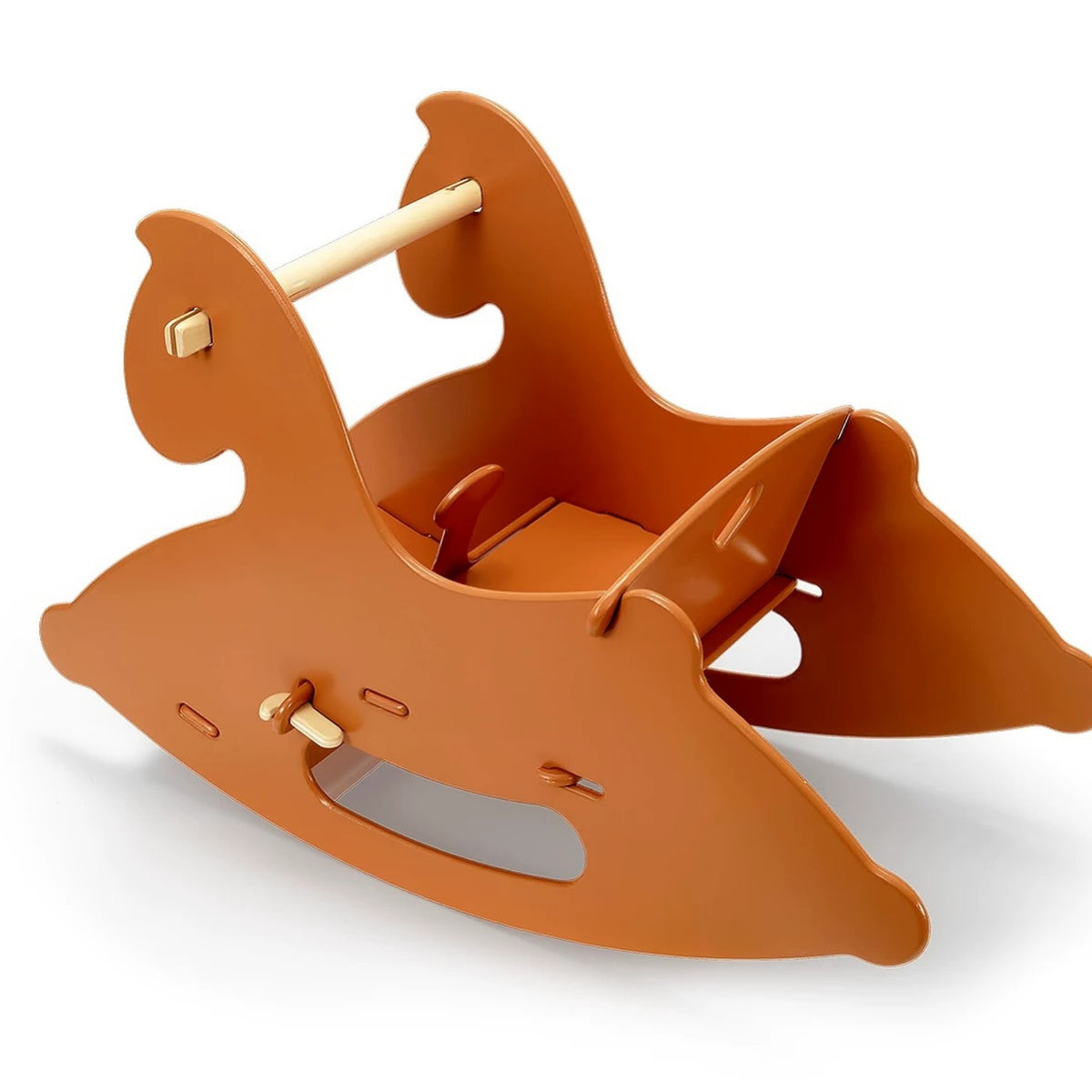 Hommie Orange Wood Rocking Horse HBKW020 2