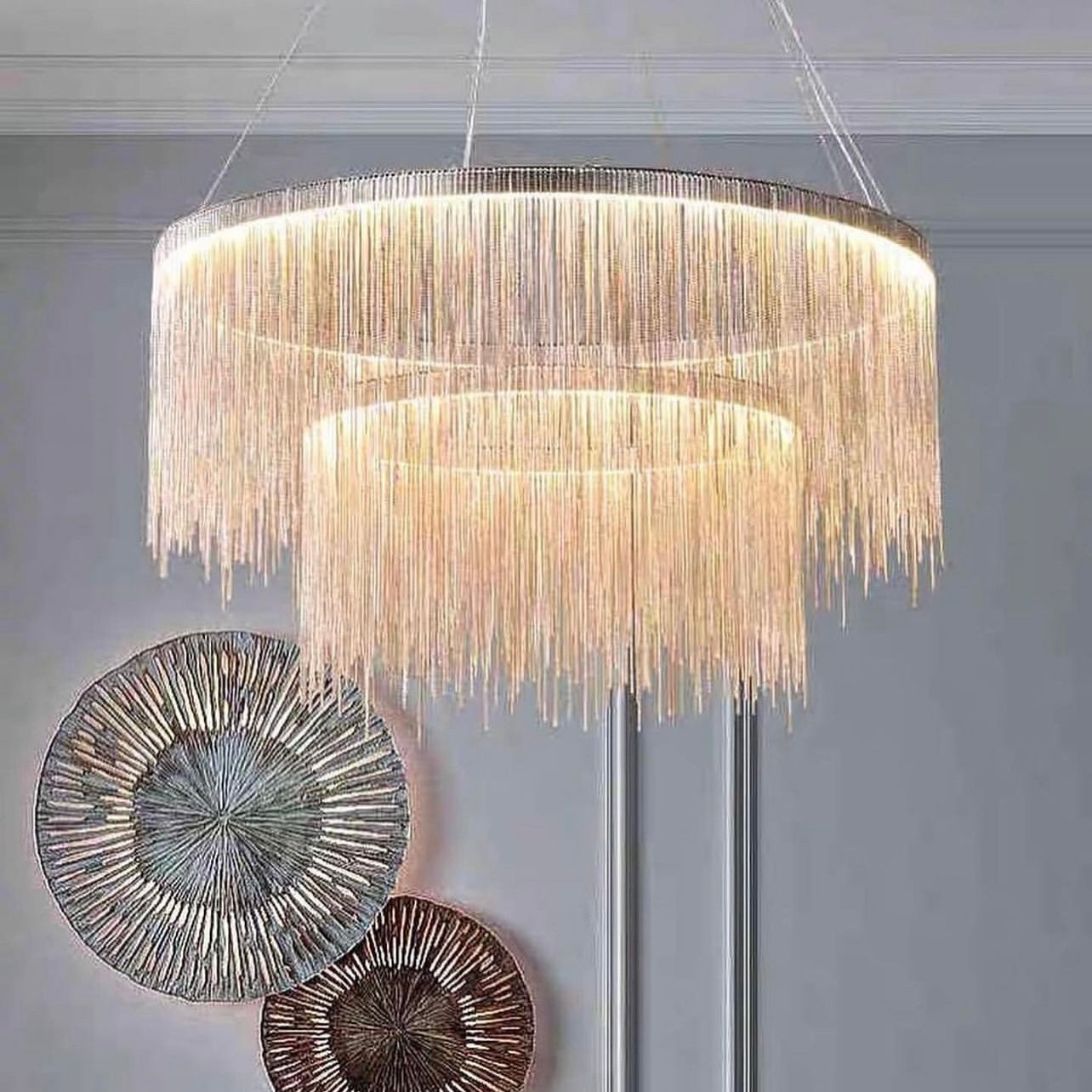 Hommie Crystal Chain Chandelier HBCD001