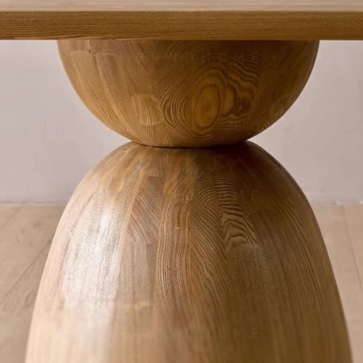 Hommie Wood Mushroom Base Round Dining Table HBTD054 3