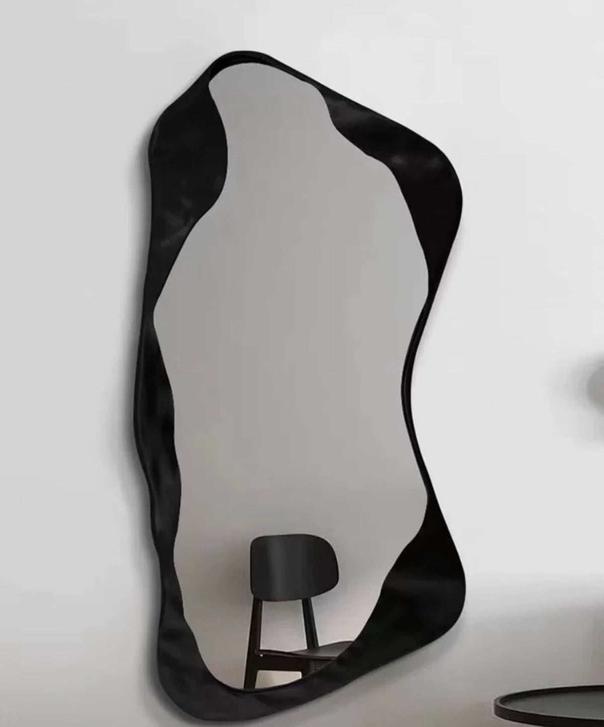 Hommie Black Wavy Tall Wall Mirror HBMR028 1