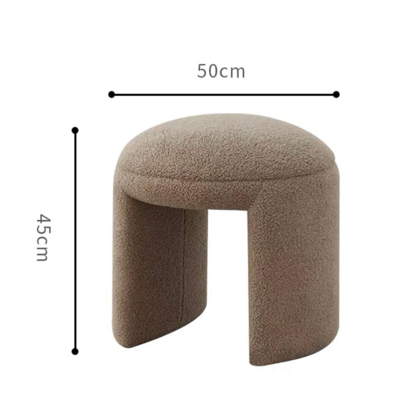 Lamb Fur Stool HBST006