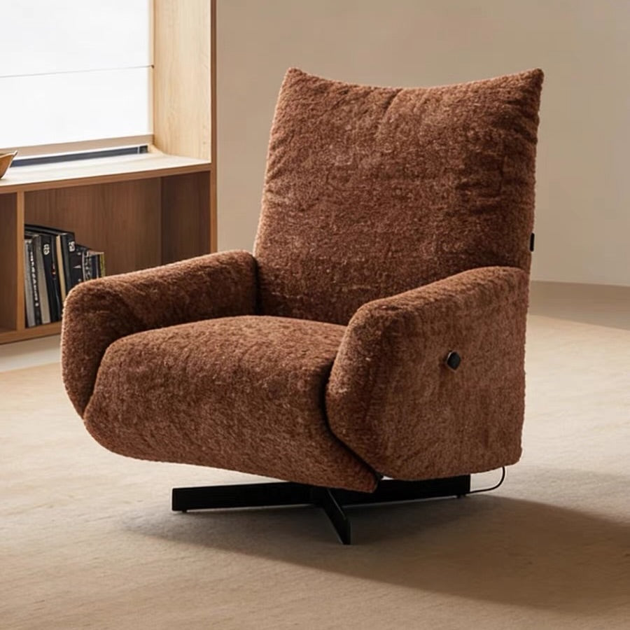 Hommie Brown Boucle Recliner Armchair HBAC045 2