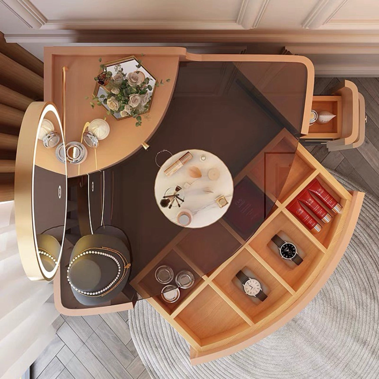 Hommie Corner Dressing Table HBMB005