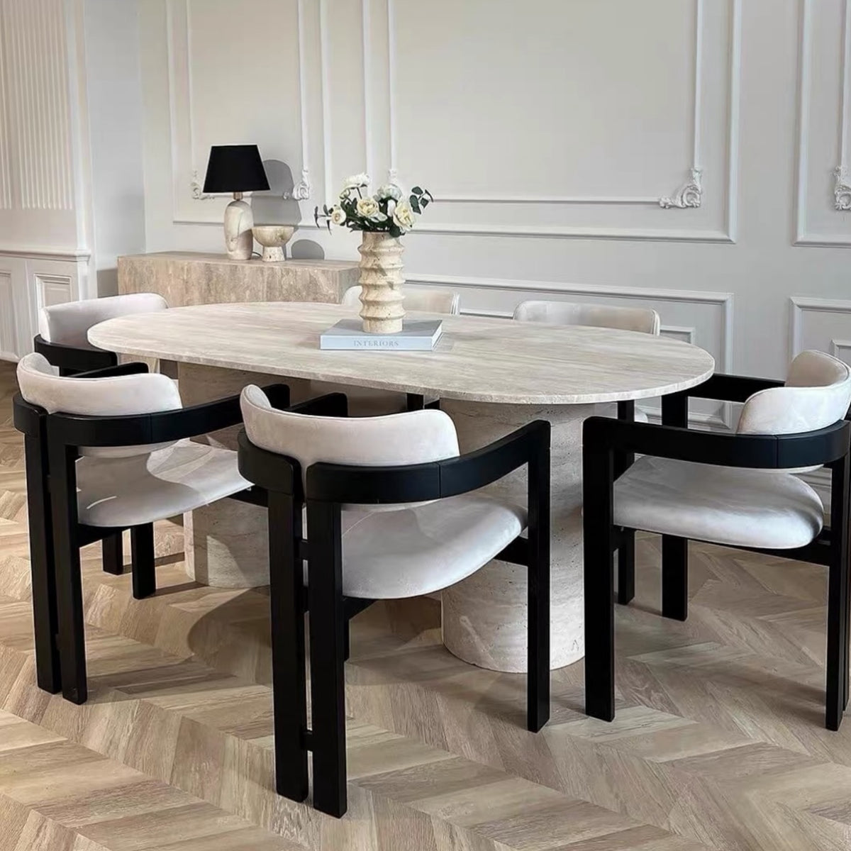 Hommie Black Wood Frame Dining Chair HBCH029 1
