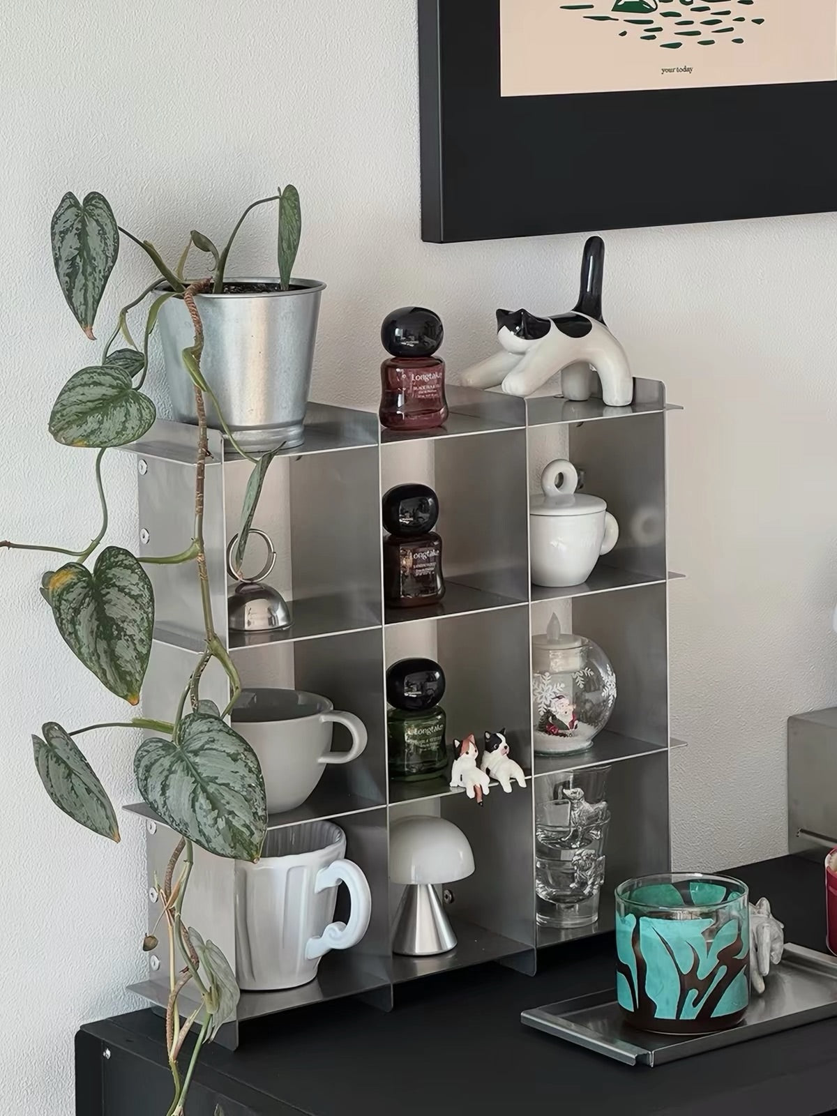 Hommie Stainless Grid Cup Shelf HBKK037 3