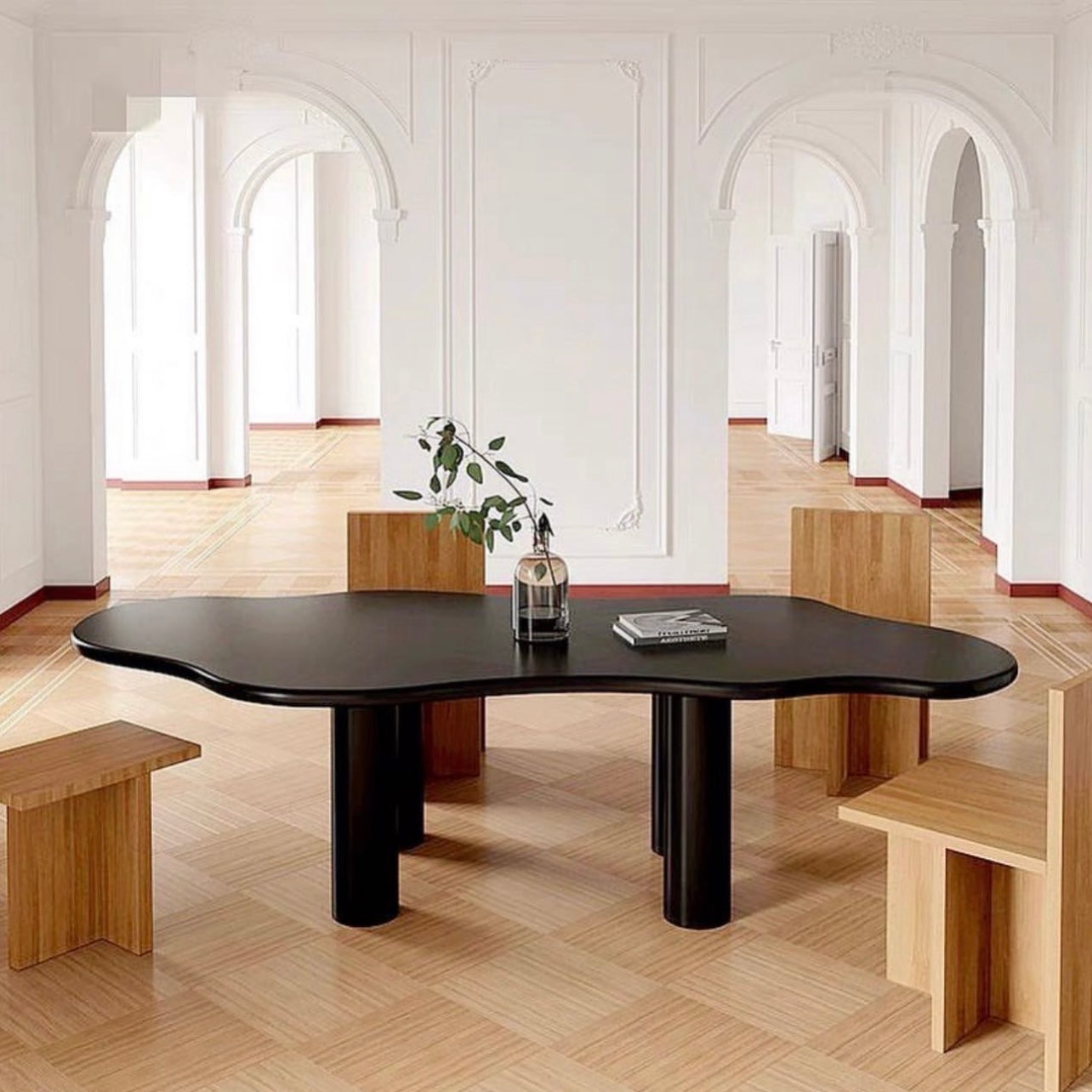 Hommie Wood Dining & Working Table HBTD004