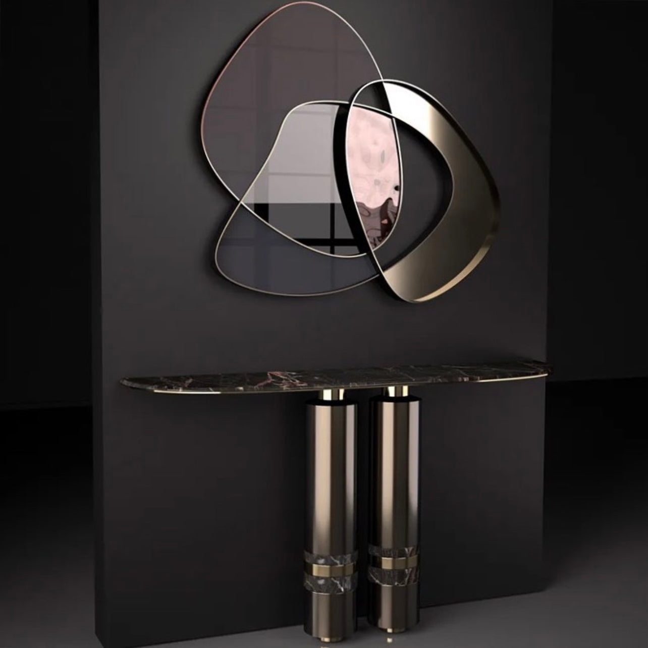 Hommie Marble Hallway Console HBHC002
