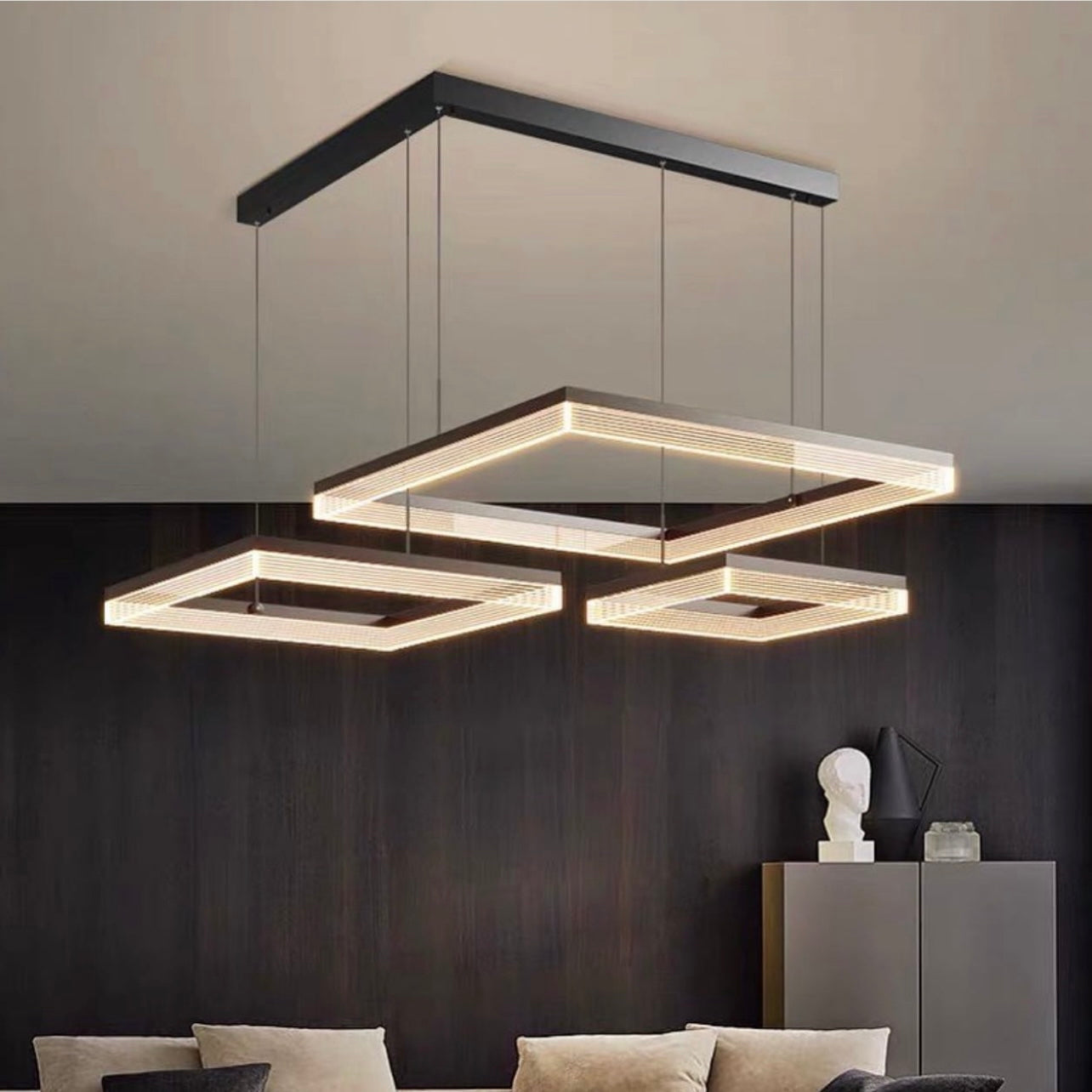 Triple Square Ceiling Light HBCD012