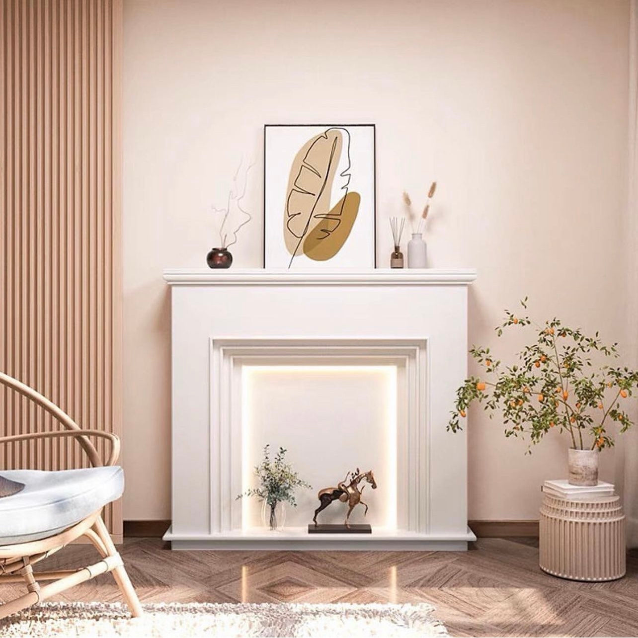 Hommie Decorative Fireplace HBHC001