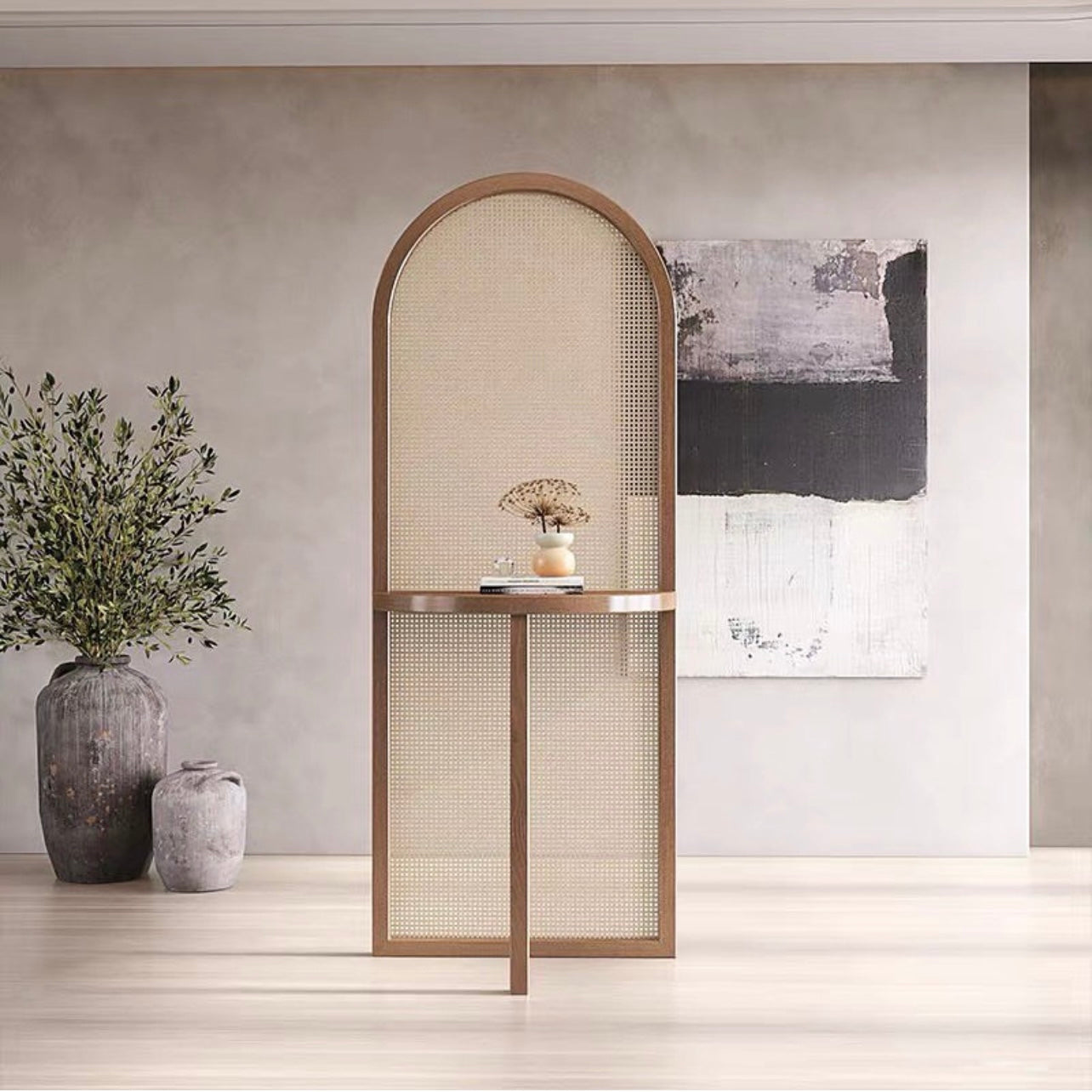 Rattan Wood Partition HBPD008