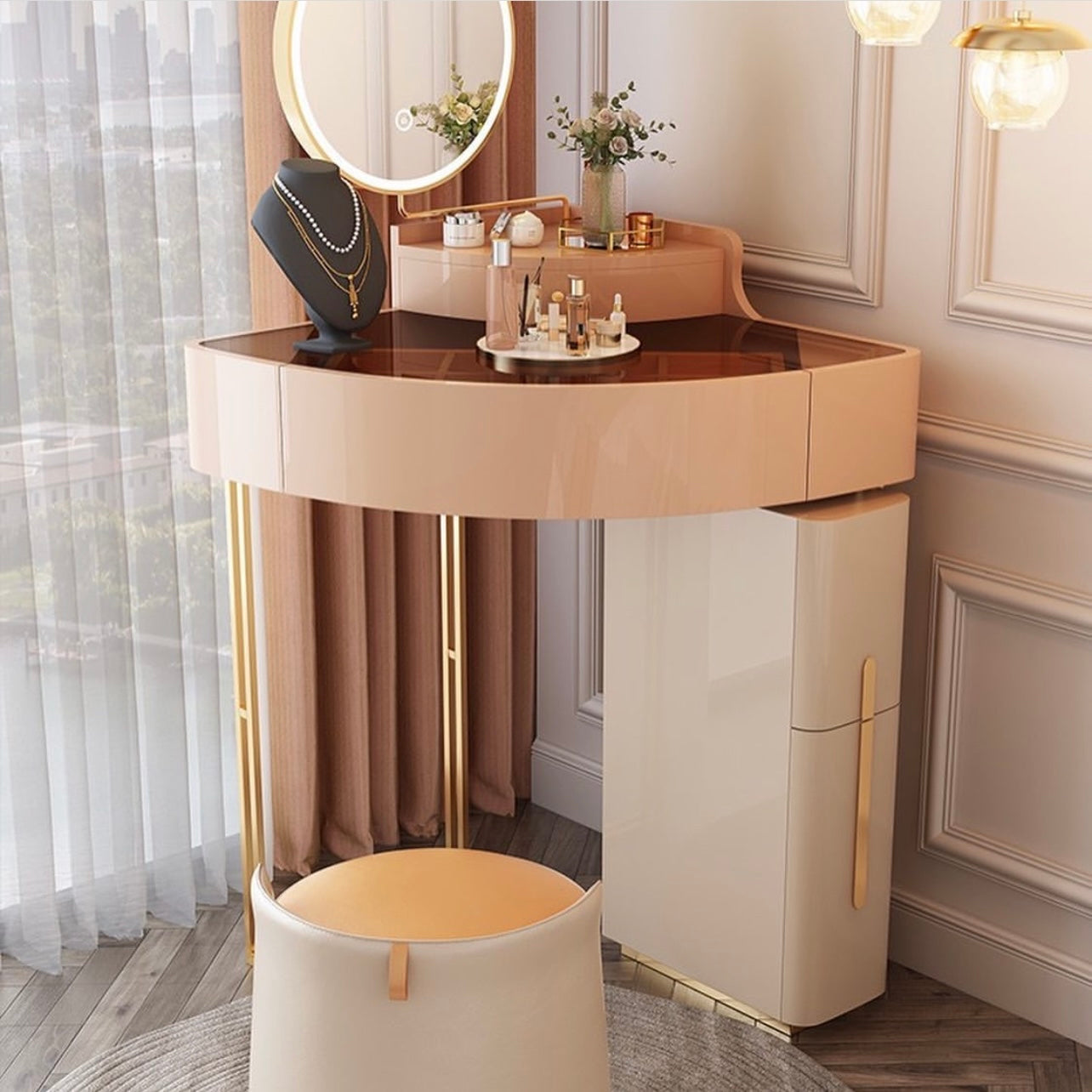 Hommie Corner Dressing Table HBMB005