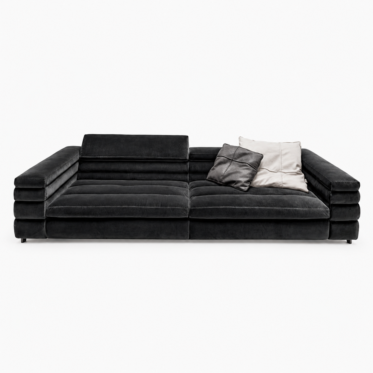 Hommie Square Velvet Sofa HBSF065