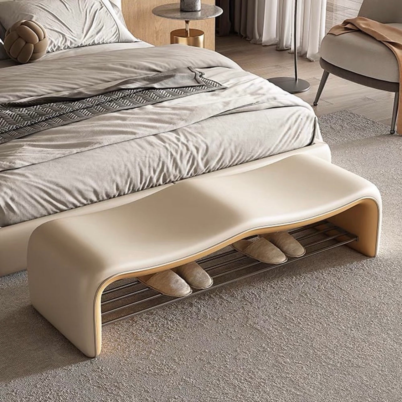 Hommie Minimalist Bedroom Bench HBBE010