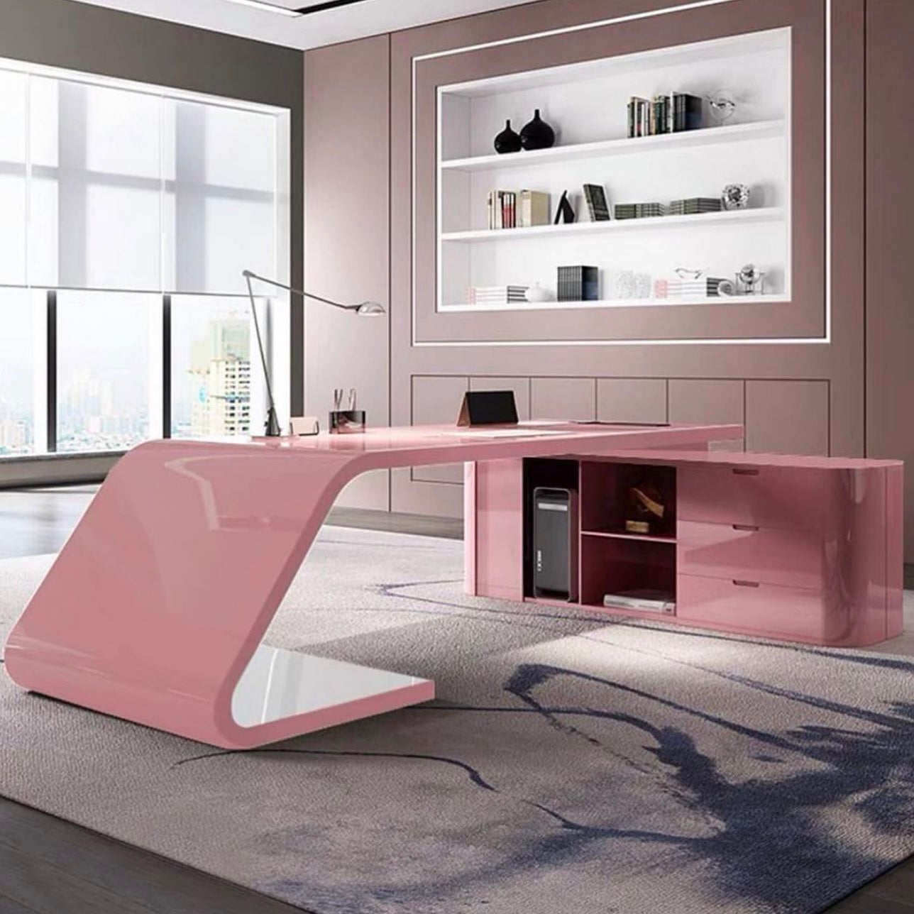 Hommie Curve Working Table HBWD004