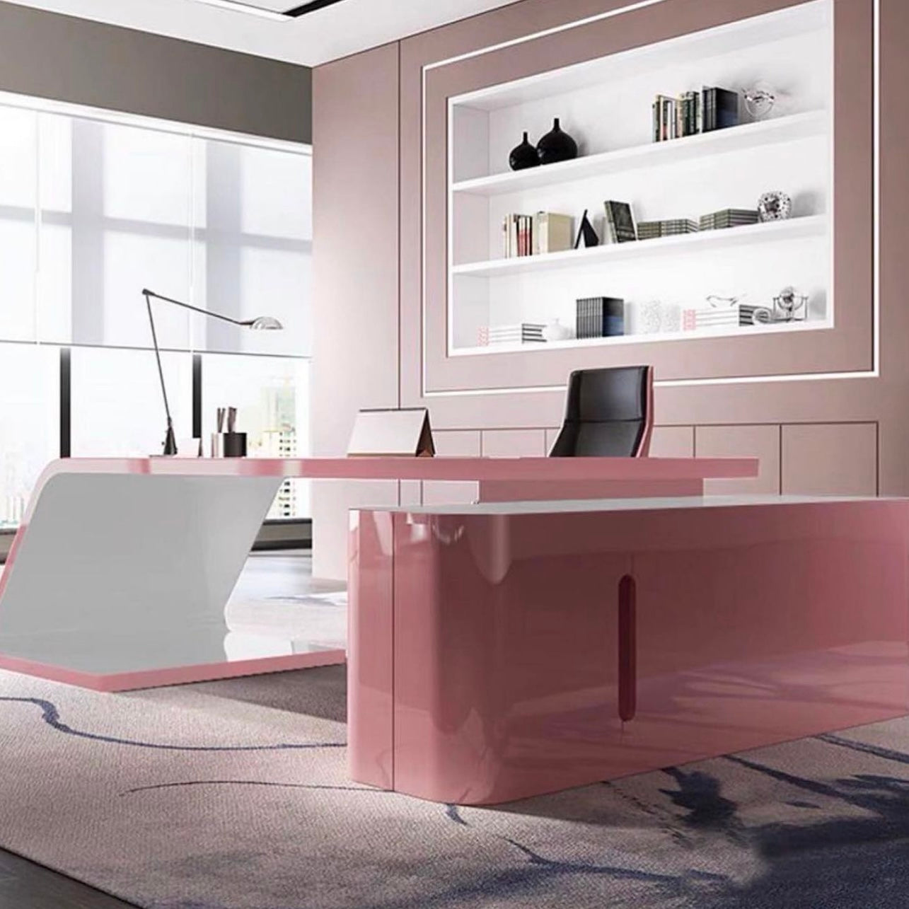 Hommie Curve Working Table HBWD004