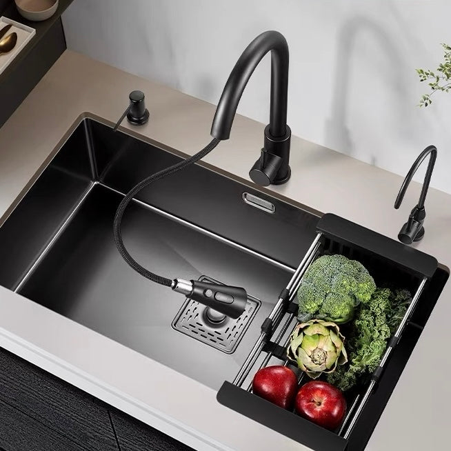 Hommie Black Kitchen Sink Undercounter HBSK003