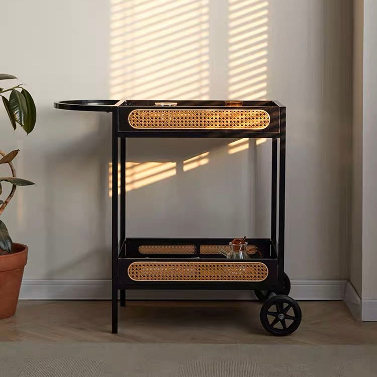 Rattan Wood Trolley HBCT003