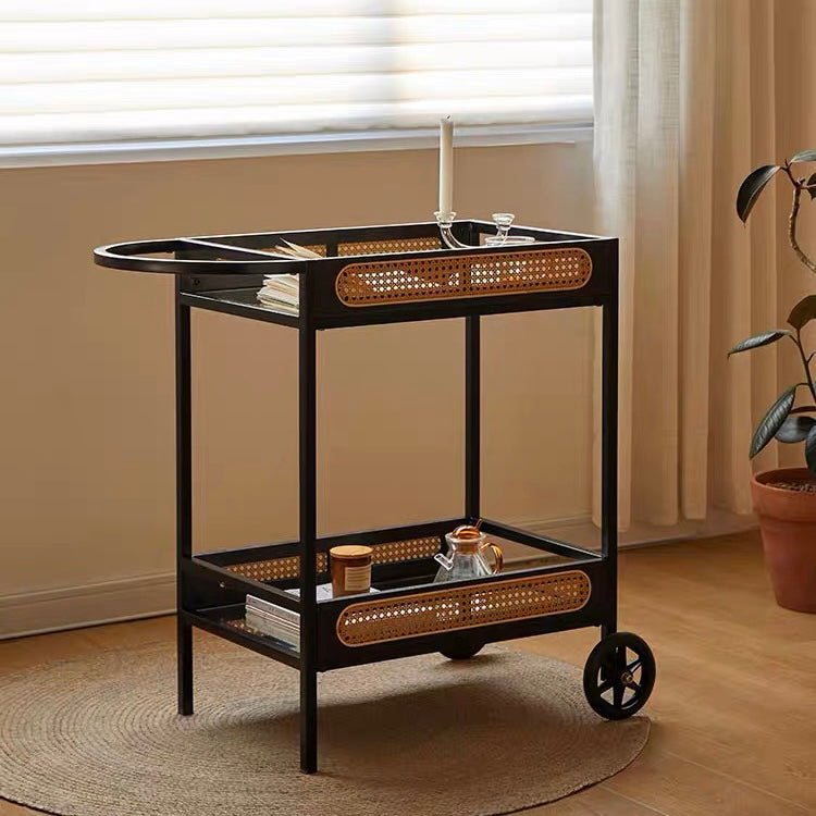 Rattan Wood Trolley HBCT003