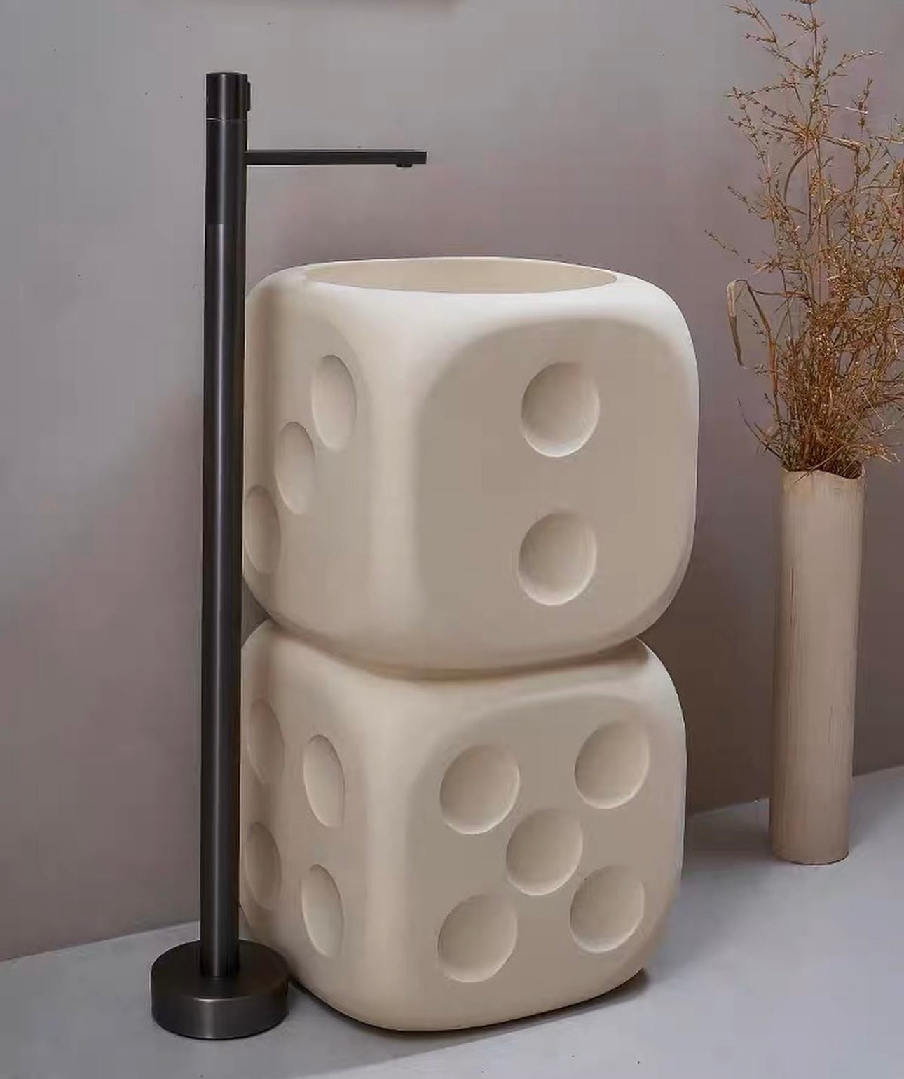 Hommie Dice Design Standing Wash Basin HBBA005