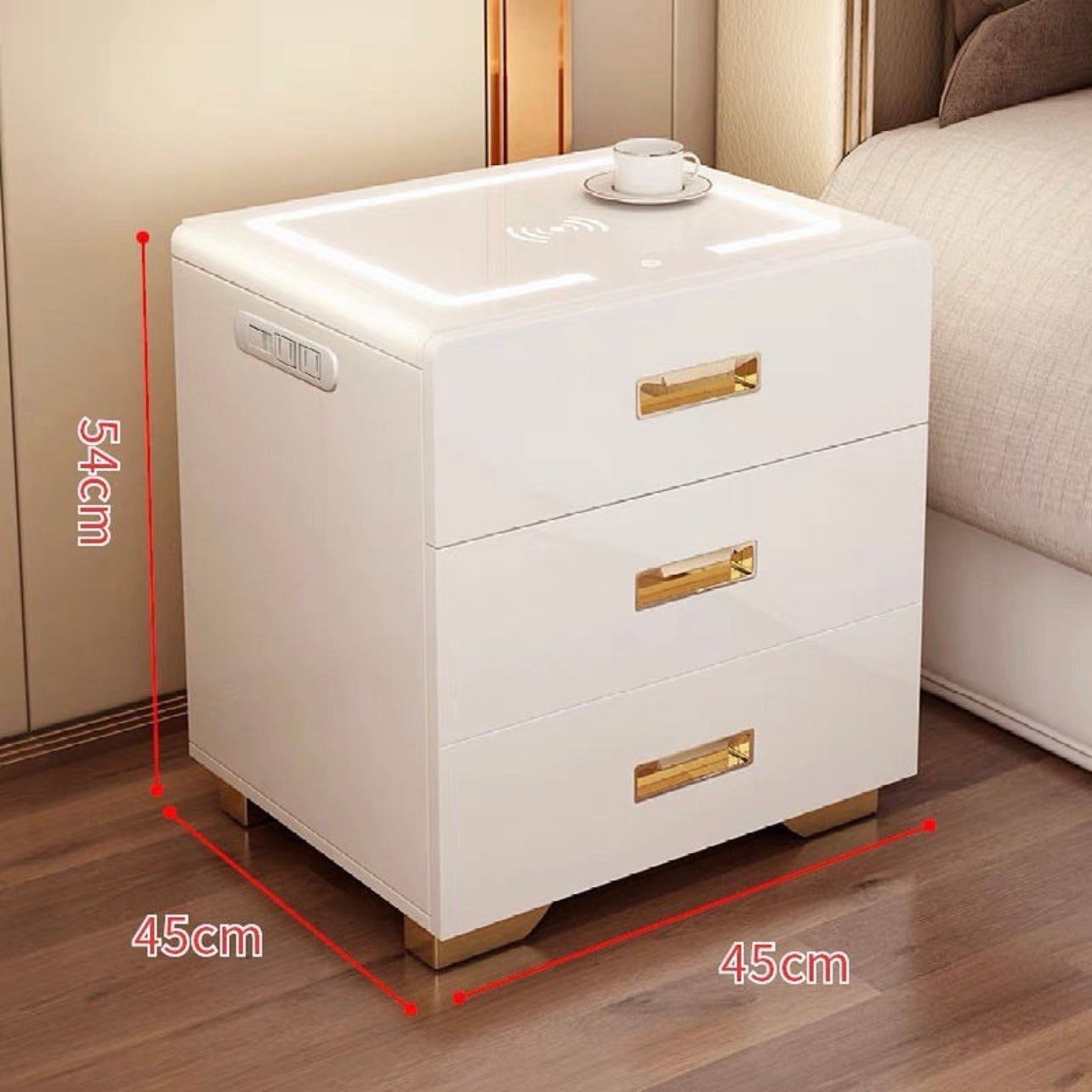 Hommie Safe Box Bed Side Cabinet HBBT002