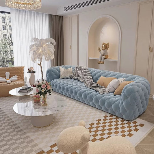 Hommie Tufted American Style Design Sofa HBSF048