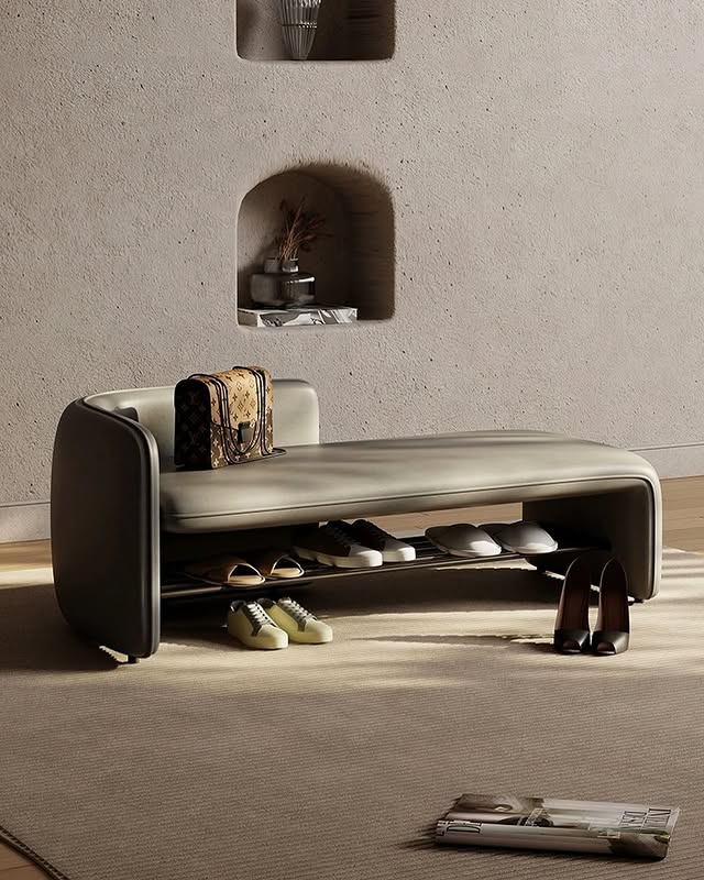 Hommie Shoes Cabinet with Side Arm Rest HBSC012