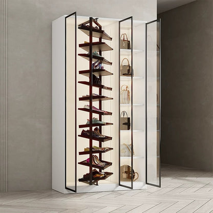 Hommie 360 Degree Shoes Cabinet With Bag Storage HBSC014