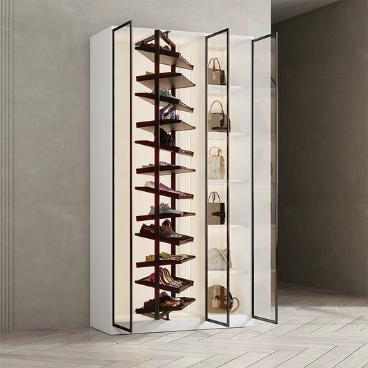 Hommie 360 Degree Shoes Cabinet With Bag Storage HBSC014