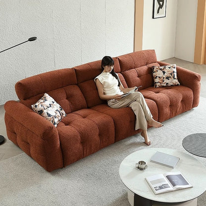 Hommie French Chenille Marshmallow Design Recliner Electric Sofa HBSF054