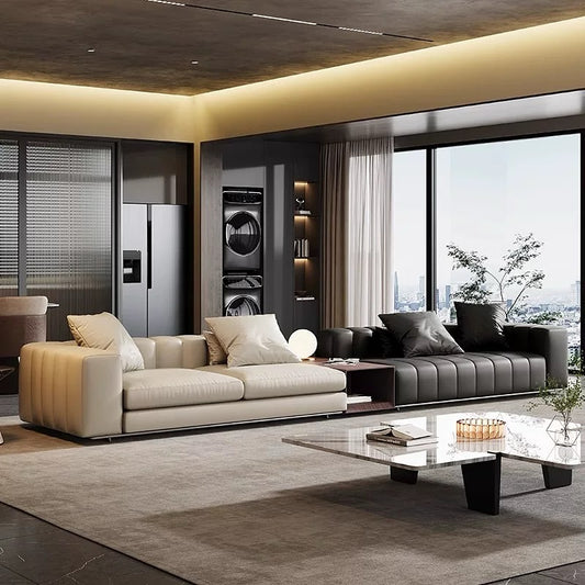 Hommie Luxurious Italian Leather Sofa HBSF038