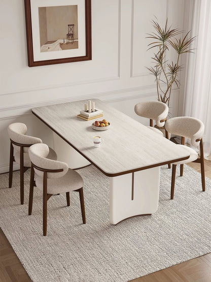 Hommie Wood Minimalist Dining Table HBTD006