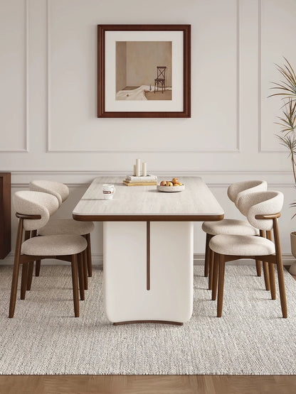 Hommie Wood Minimalist Dining Table HBTD006