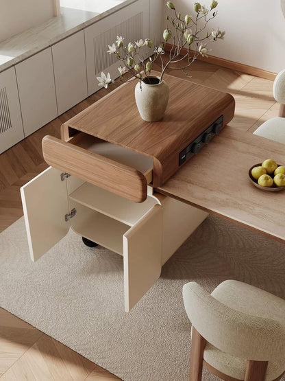 Hommie Wood Kitchen Counter Bar and Dining Table HBTD022