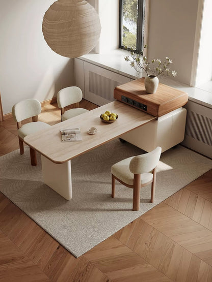 Hommie Wood Kitchen Counter Bar and Dining Table HBTD022